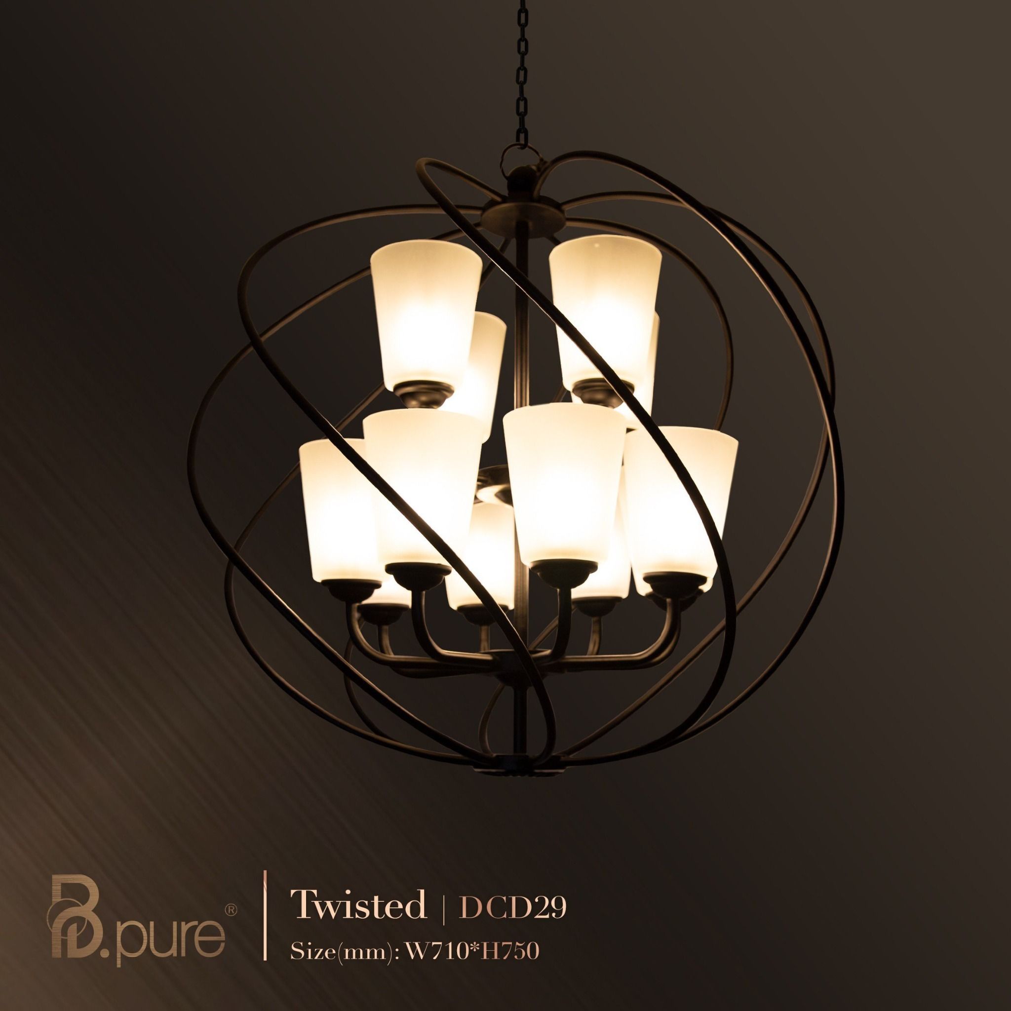 Đèn thả cổ điển Twisted DCD29