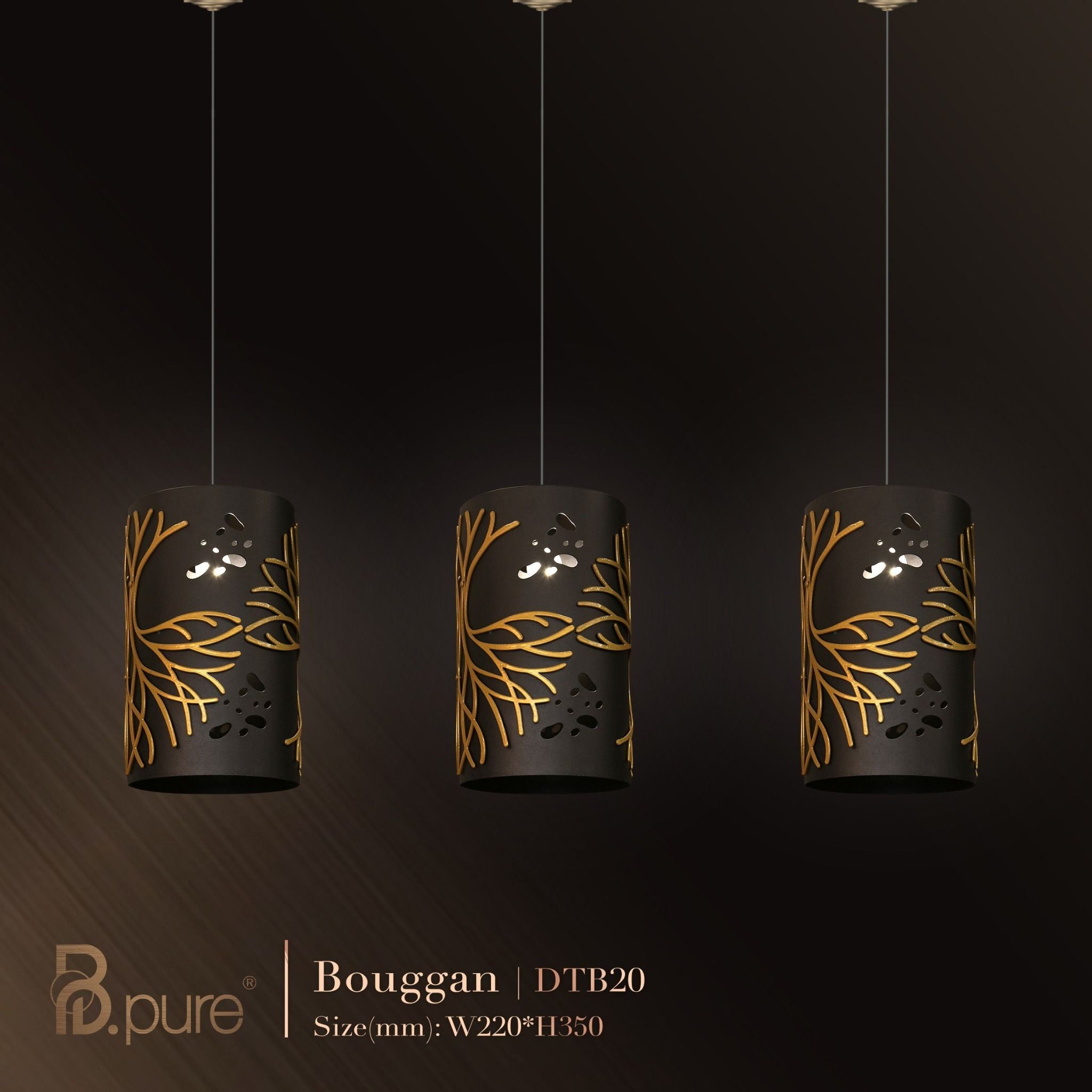 Đèn thả bàn đảo Bouggan DHD44