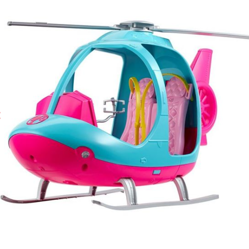  Búp bê Barbie vi vu cùng trực thăng 