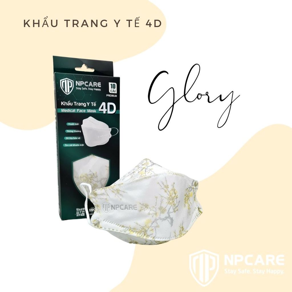  Khẩu trang y tế 4D (KF94) Glory (H/10c) 