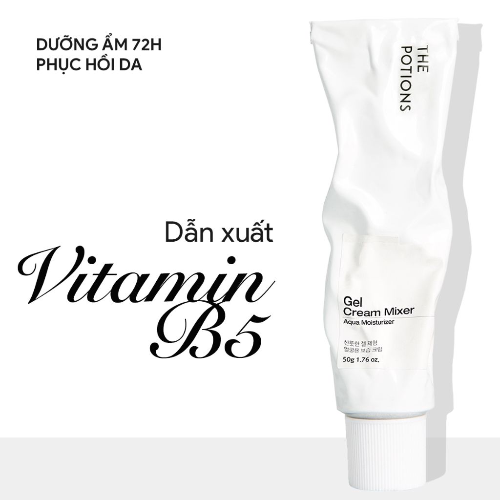 Kem Dưỡng ẩm 72 Giờ Dạng Gel The Potions Gel Cream Mixer 50g - Cung Cấp Năng Lượng Làm Dịu, Cấp ẩm