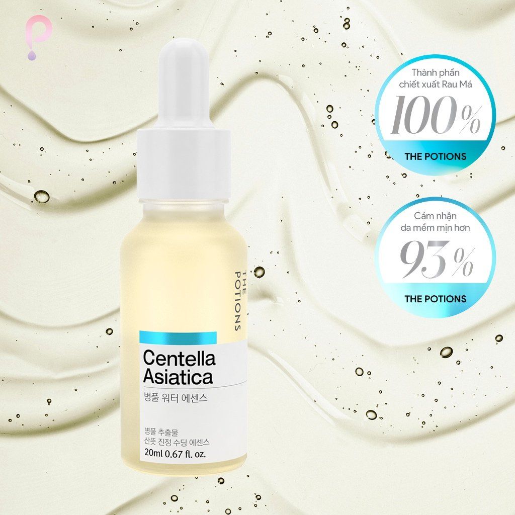 Serum Dưỡng ẩm Và Làm Dịu Da The Potions Centella Asiatica 20ml Chiết Xuất Rau Má