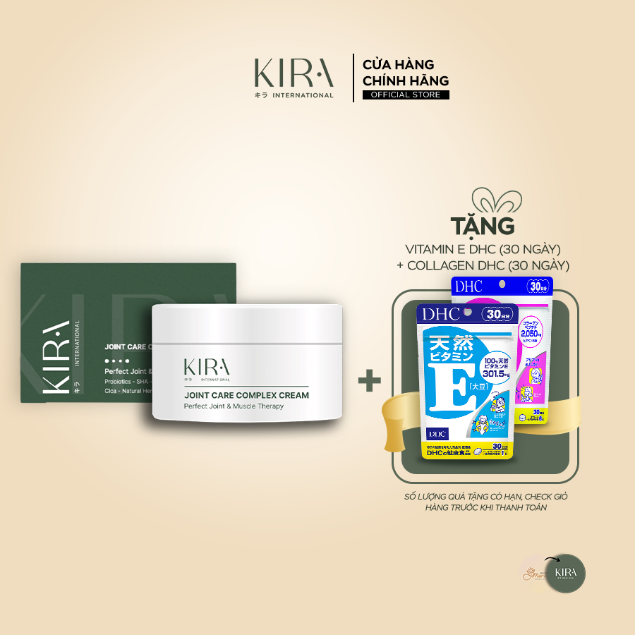 Kem Nâng Cơ Kira Joint Care Complex Cream - Giảm Nếp Nhăn, Tăng sinh Collagen 48g