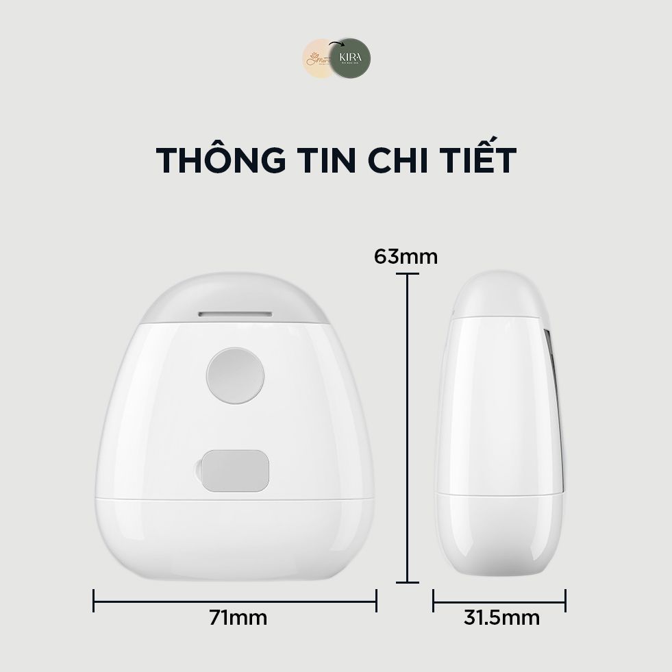 Lược Massage Đẩy Tinh Chất Móc Tóc - KIRA IKUMO Đả thông kinh mạch, Thư giãn da đầu, Ngăn rụng tóc