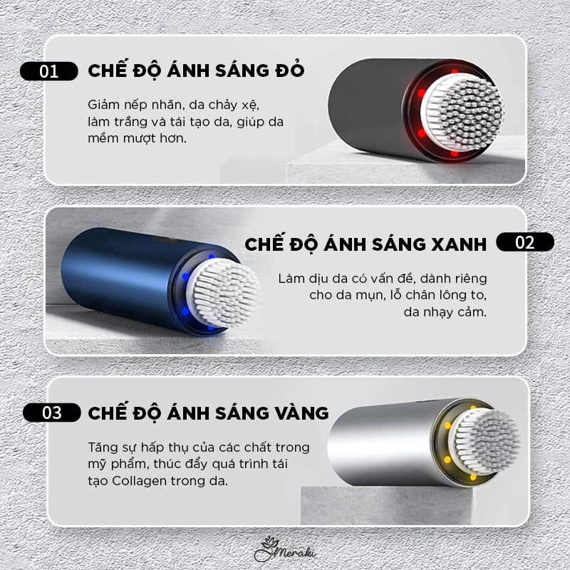 Máy Rửa Mặt. Massage mặt đẩy tinh chất , làm sạch sâu cấp ẩm dưỡng da