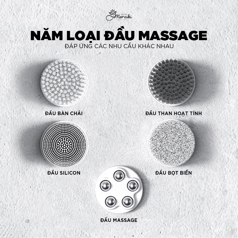 Máy Rửa Mặt. Massage mặt đẩy tinh chất , làm sạch sâu cấp ẩm dưỡng da