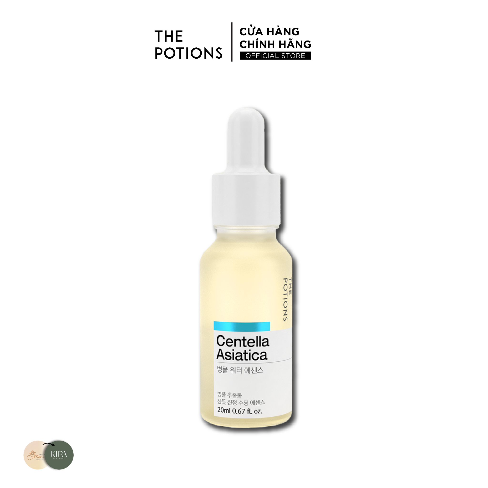 Serum Dưỡng ẩm Và Làm Dịu Da The Potions Centella Asiatica 20ml Chiết Xuất Rau Má