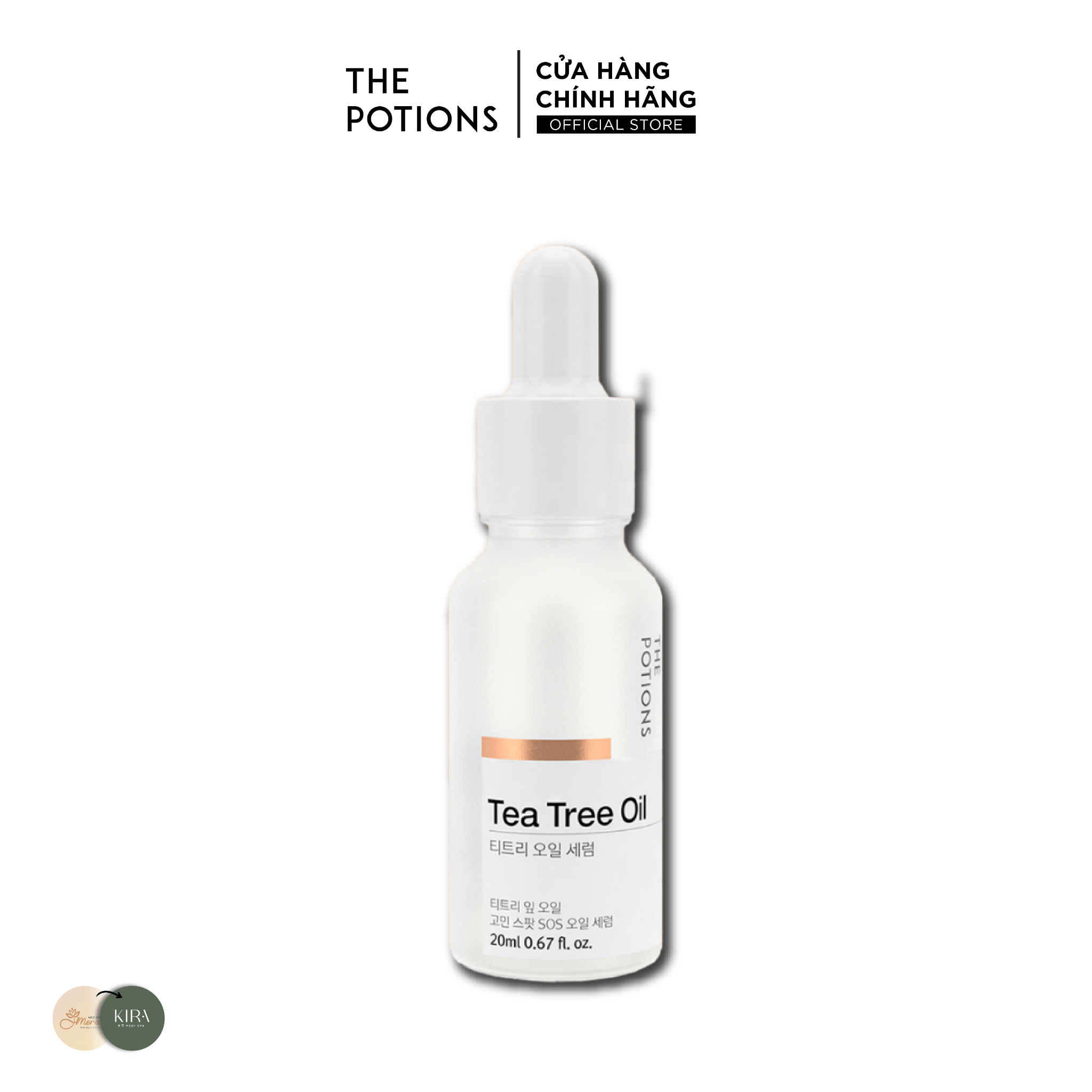 Serum Giảm Mụn Chiết Xuất Dầu Tràm The Potions Tee Tree Oil Serum 20ml