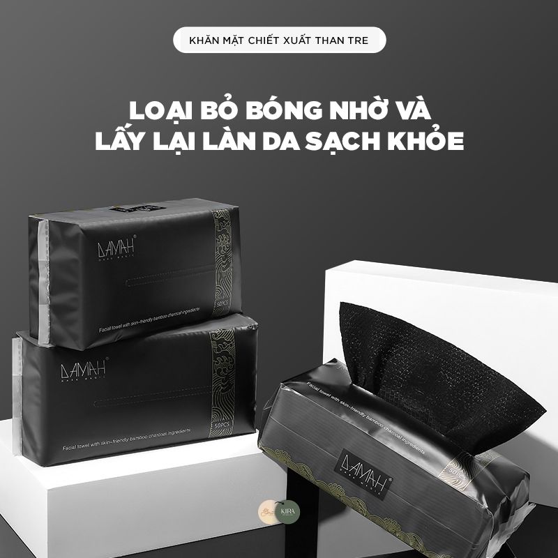 Khăn Lau Mặt Than Tre Hoạt Tính