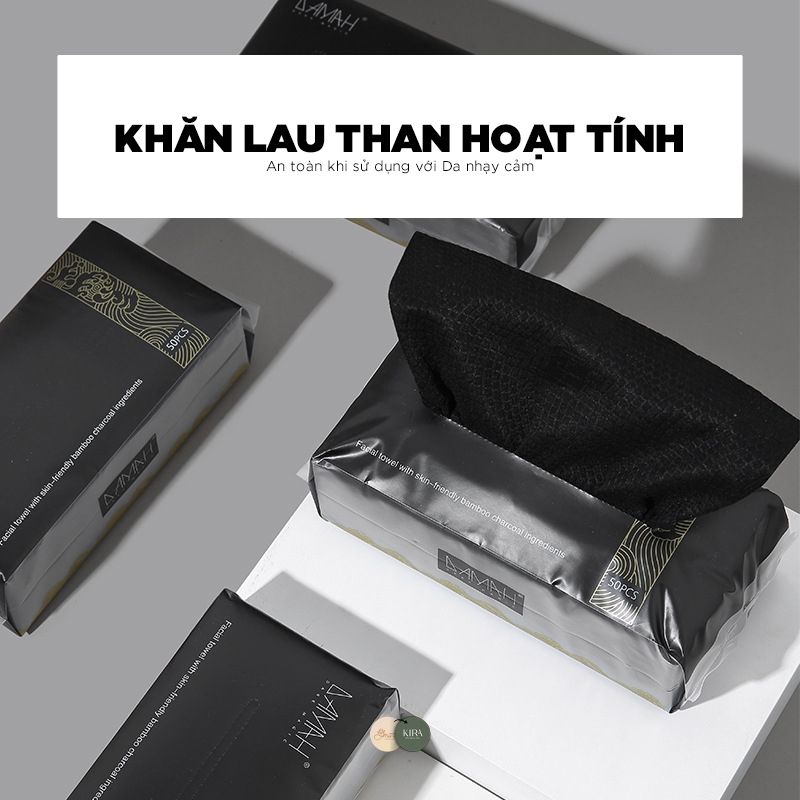 Khăn Lau Mặt Than Tre Hoạt Tính