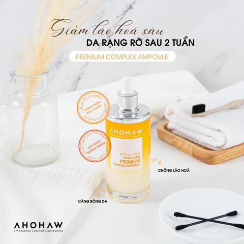  Ahohaw Inten-Cure Premium Complex Ampoule - Tinh Chất Đặc Trị Xoá Nhăn, Chống Lão Hoá - 150ml 