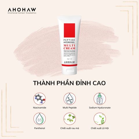  Ahohaw Peptide Multi Cream - Kem Dưỡng Da Đa Chức Năng ( 200g ) 