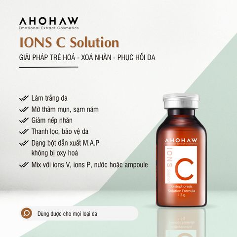  IONS C - Giải pháp dưỡng trắng với hàm lượng lớn Vitamin C 