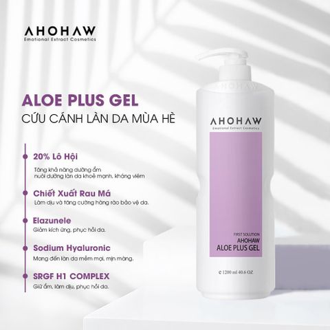  Ahohaw Aloe Plus Gel - Làm Dịu và Phục Hồi Da 