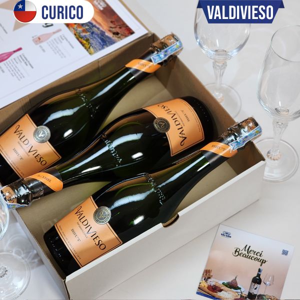 Rượu Vang Nổ Valdivieso Sparkling Brut Box 3 SaigonGourmet