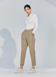  XTFTP06H4 _ Woven stretch brushed tapered pants tiny cream 