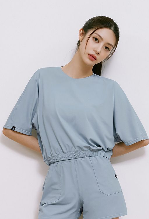  XA5395G_Áo lưới làm mát Dolman ngắn tay 