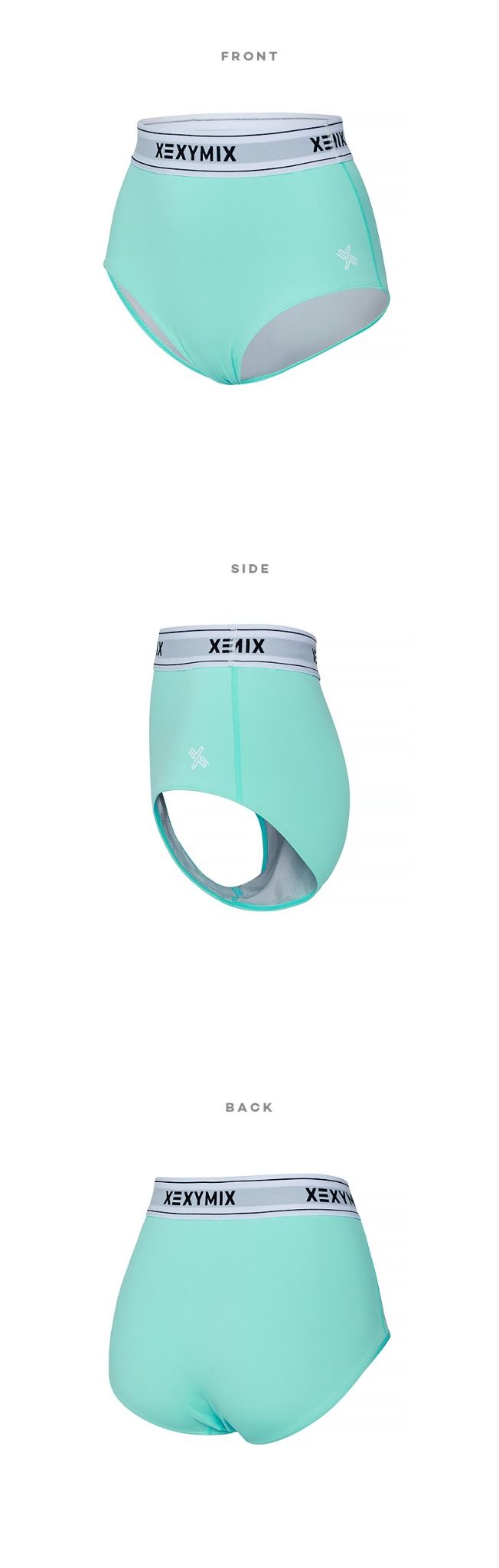  XP0213T - X PRIZMA ACTIVE HIGH WEIST PANTY ICE MINT 