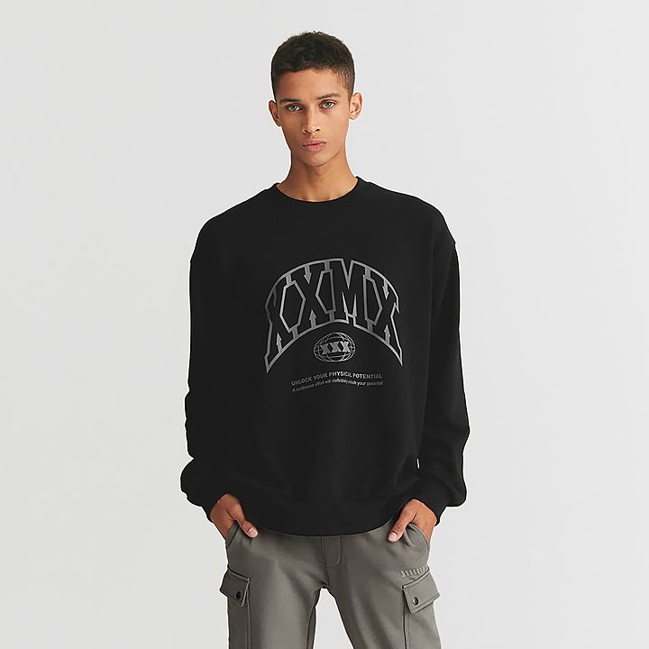  XT2214G_outline logo sweatshirt 