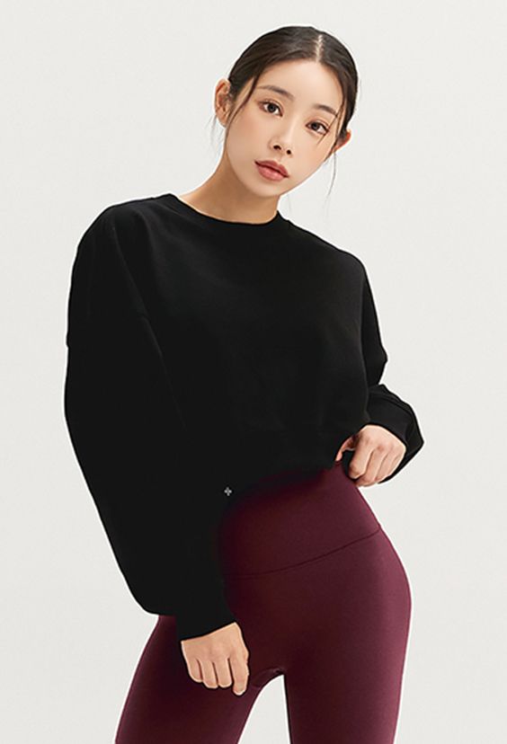  XA5354F_Basic Crop Sweatshirt 