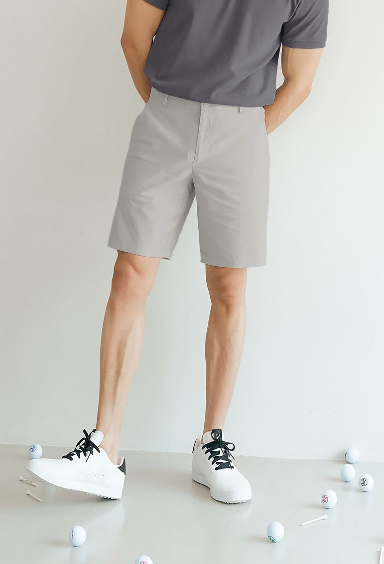  GP2170G _Elastic Golf Shorts_Easy Ice Gray 