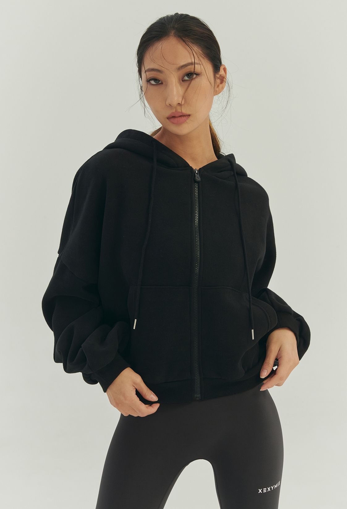  XA5127N_Napped hood zip-up 