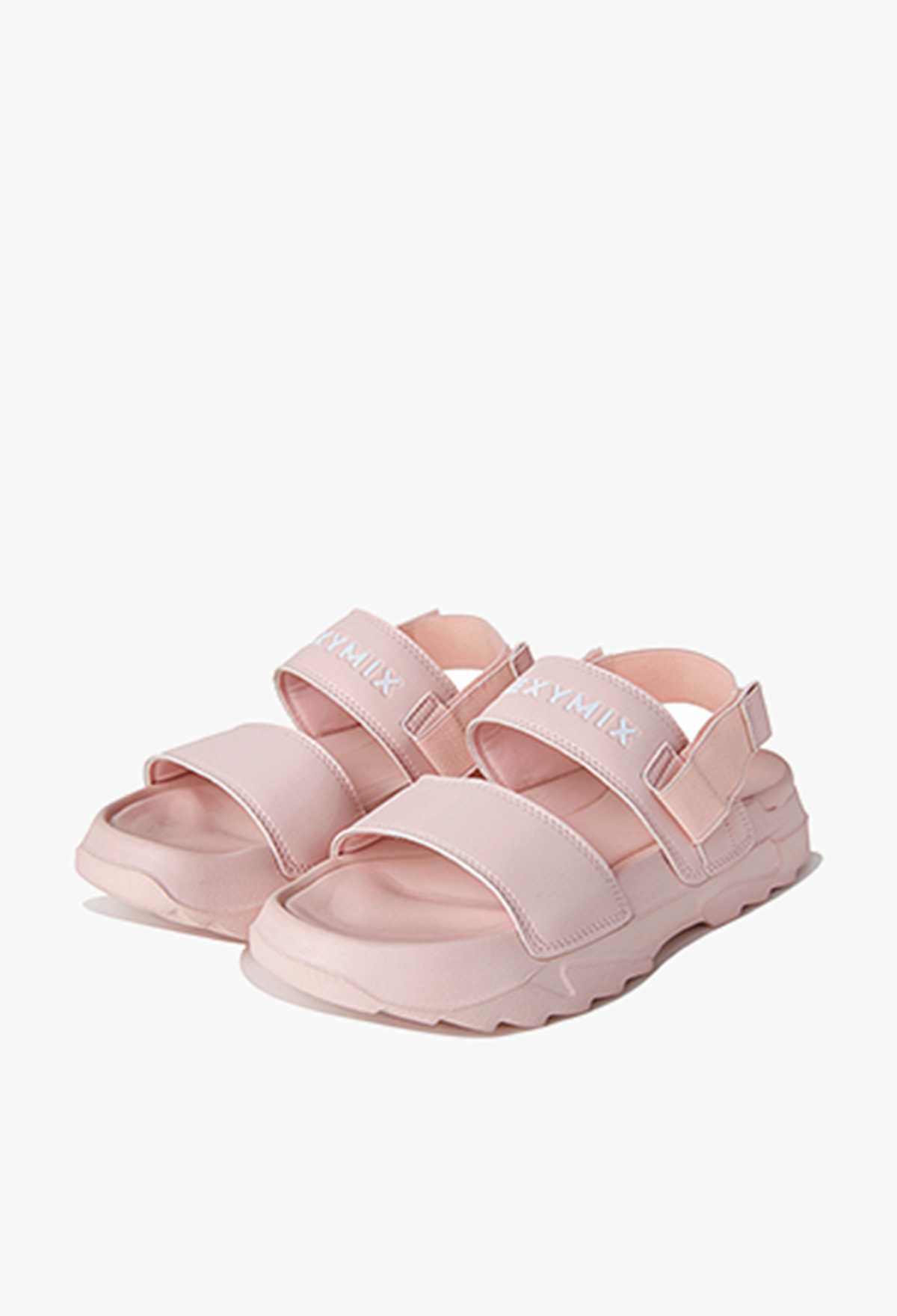  XED223C_Slide & Sandal X-Strap Leather 2 Ways Shoes_Baby Pink 