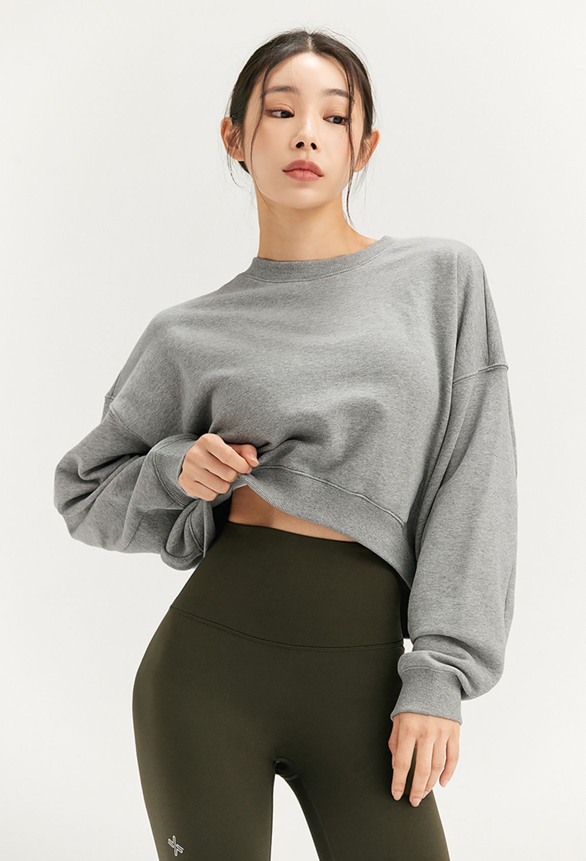  XA5354F_Basic Crop Sweatshirt 