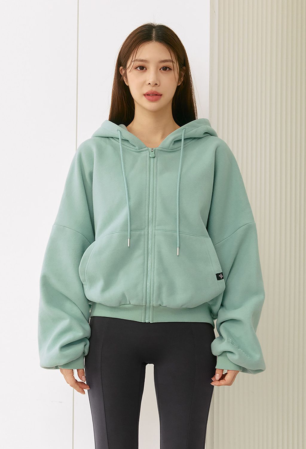  XA5127N_Napped hood zip-up 