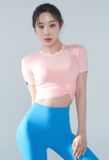  XT4316F_Freshfeather twist cropped short sleeves 