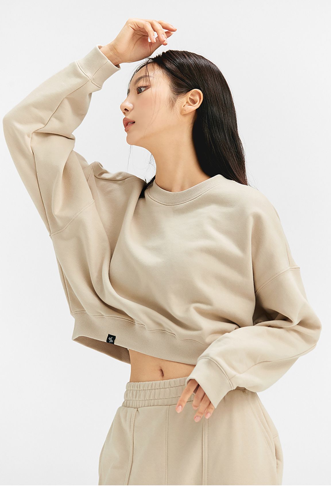  XA5354F_Basic Crop Sweatshirt 