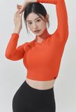  XA5299T_All Day Feather Crop Top 