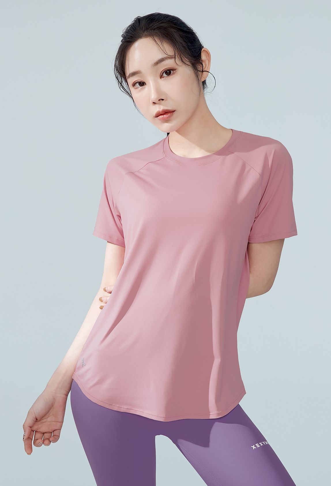  XA5298T[có sẵn]_Ice Feather Comfort T-Shirt_Blush pink 