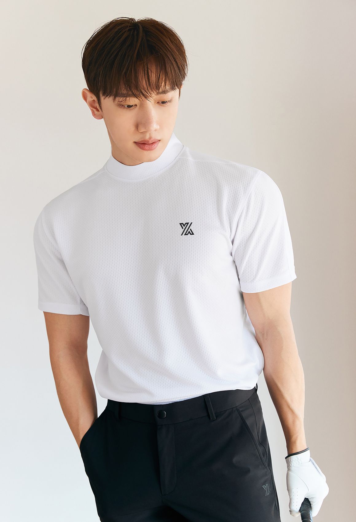  GT2164G_Mock Neck Technical Short Sleeve 