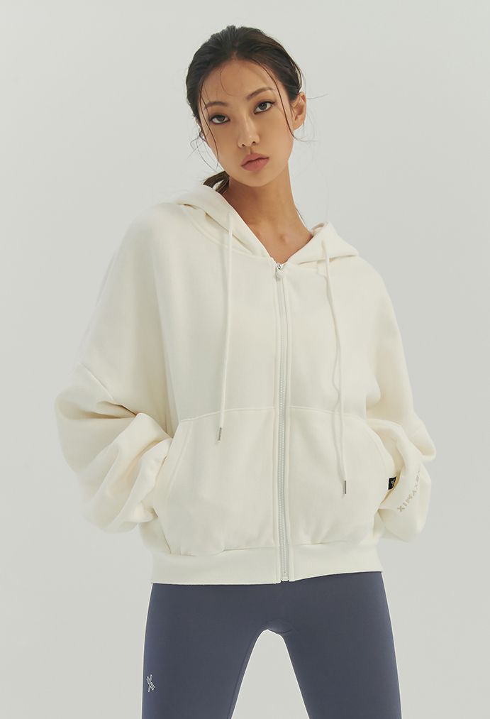  XA5127N_Napped hood zip-up 