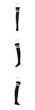  XEB210H_Double line overknee socks 