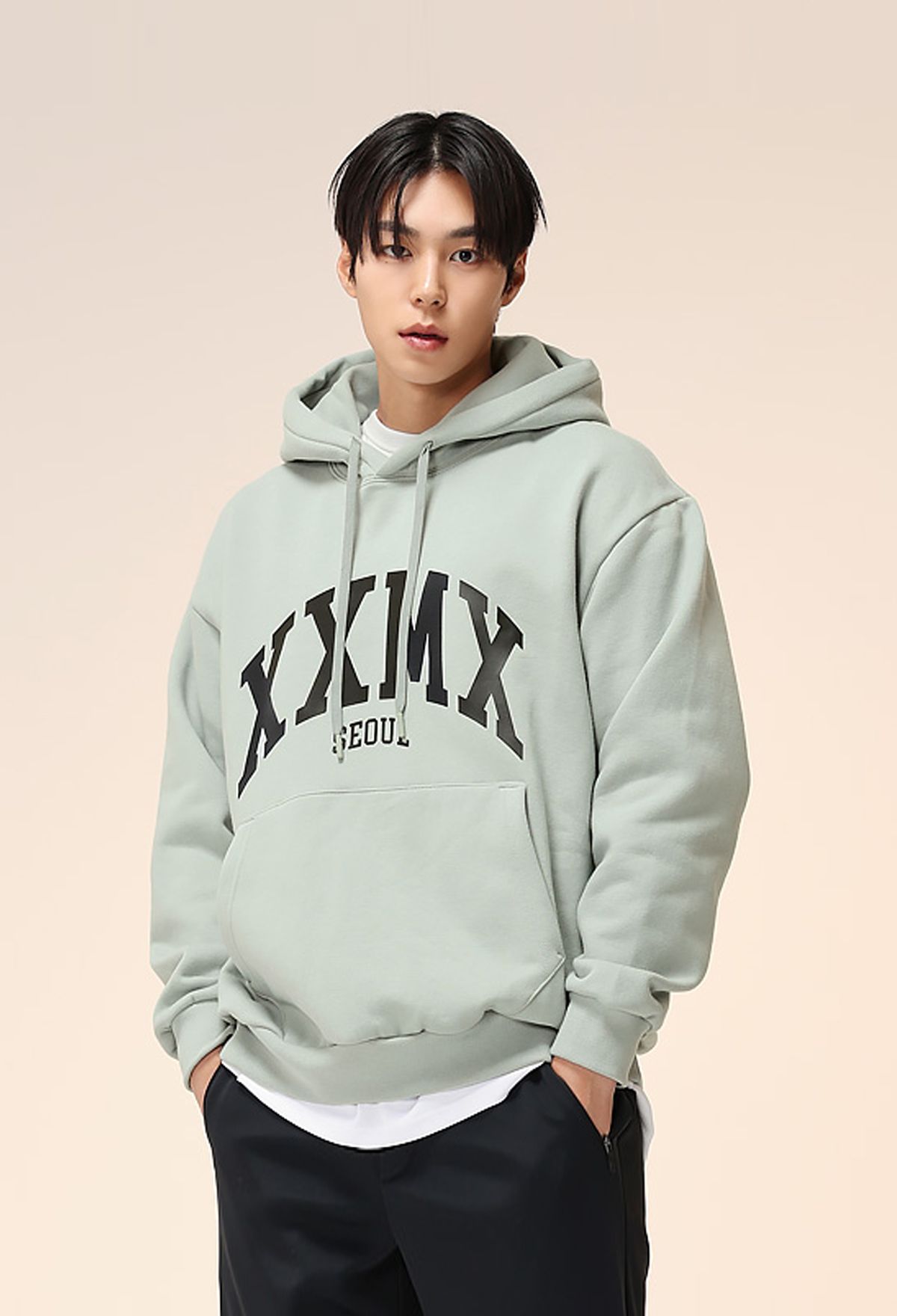  XT2215G _ City logo brushed hoodie 