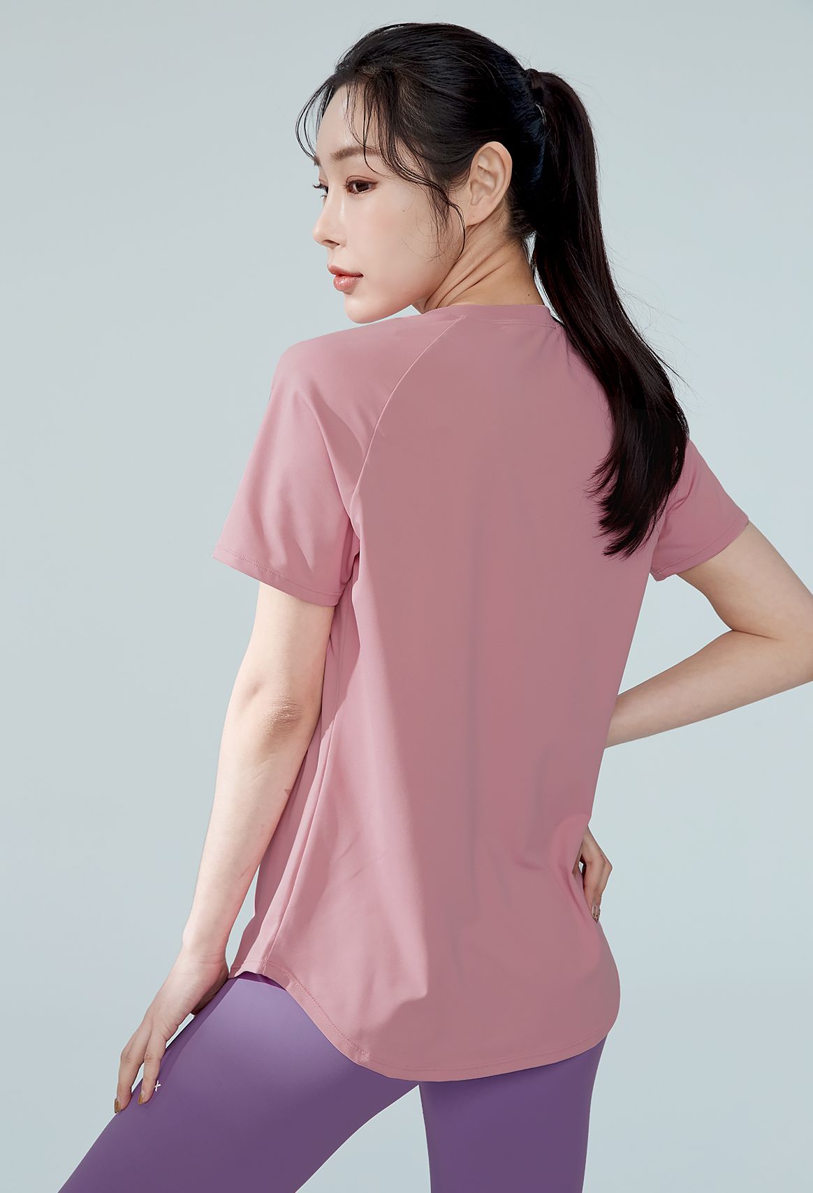  XA5298T[có sẵn]_Ice Feather Comfort T-Shirt_Blush pink 