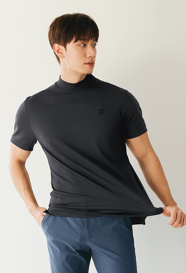  GT2164G_Mock Neck Technical Short Sleeve 