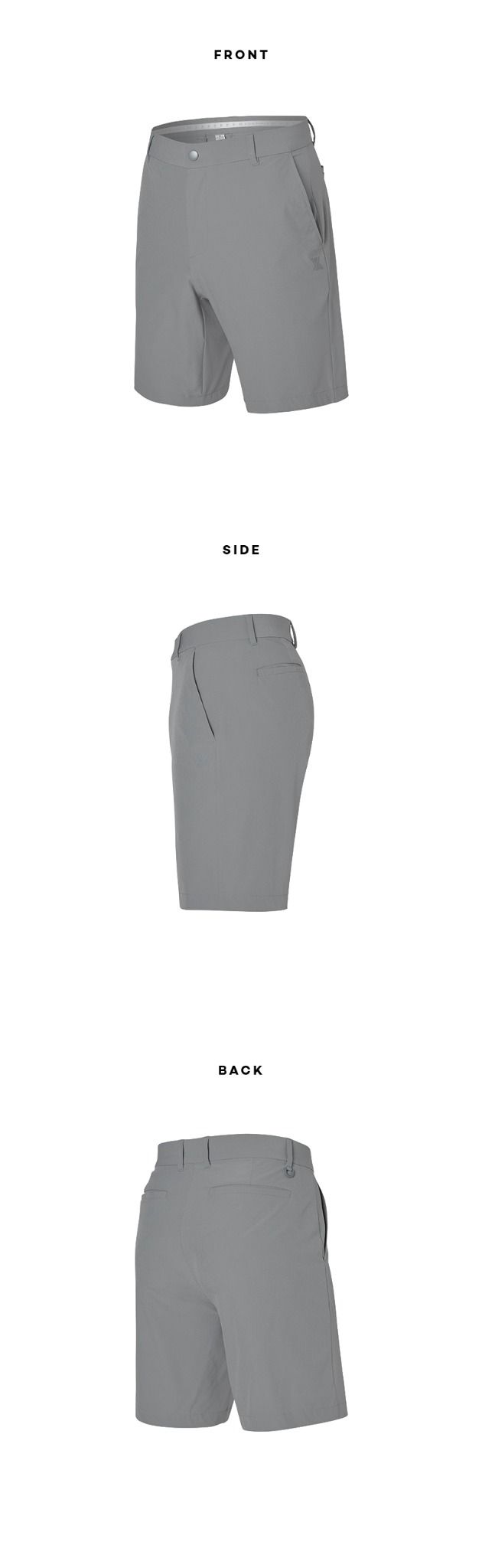  GP2170G _Elastic Golf Shorts_Easy gray 