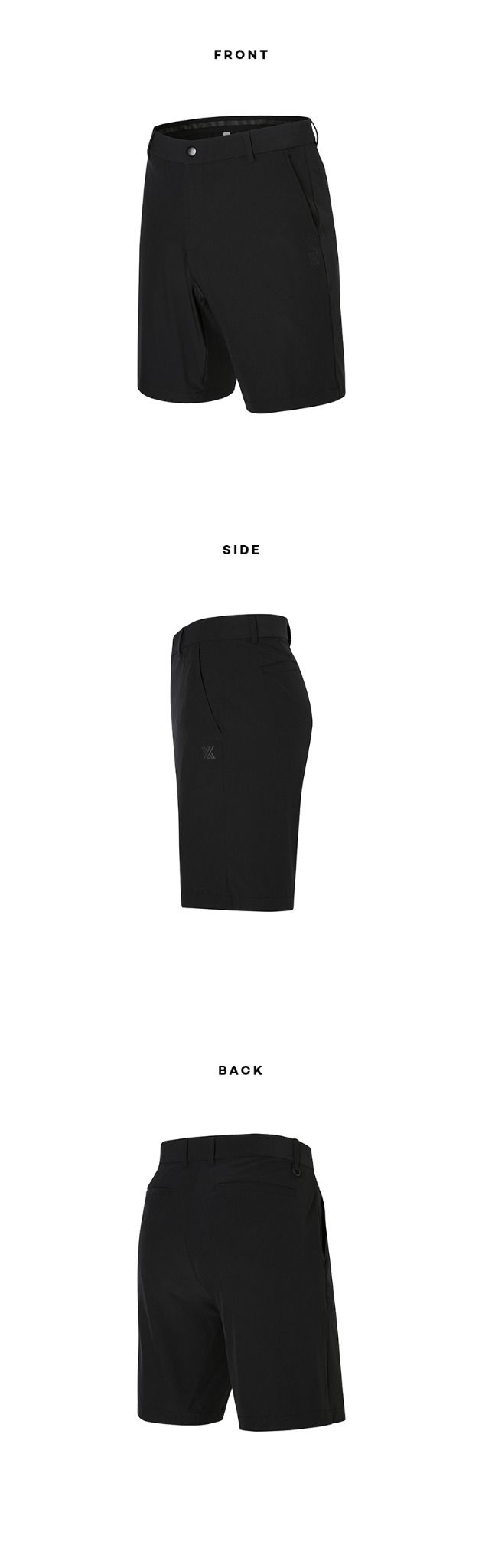  GP2170G _Elastic Golf Shorts_Black 