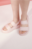  XED223C_Slide & Sandal X-Strap Leather 2 Ways Shoes_Baby Pink 