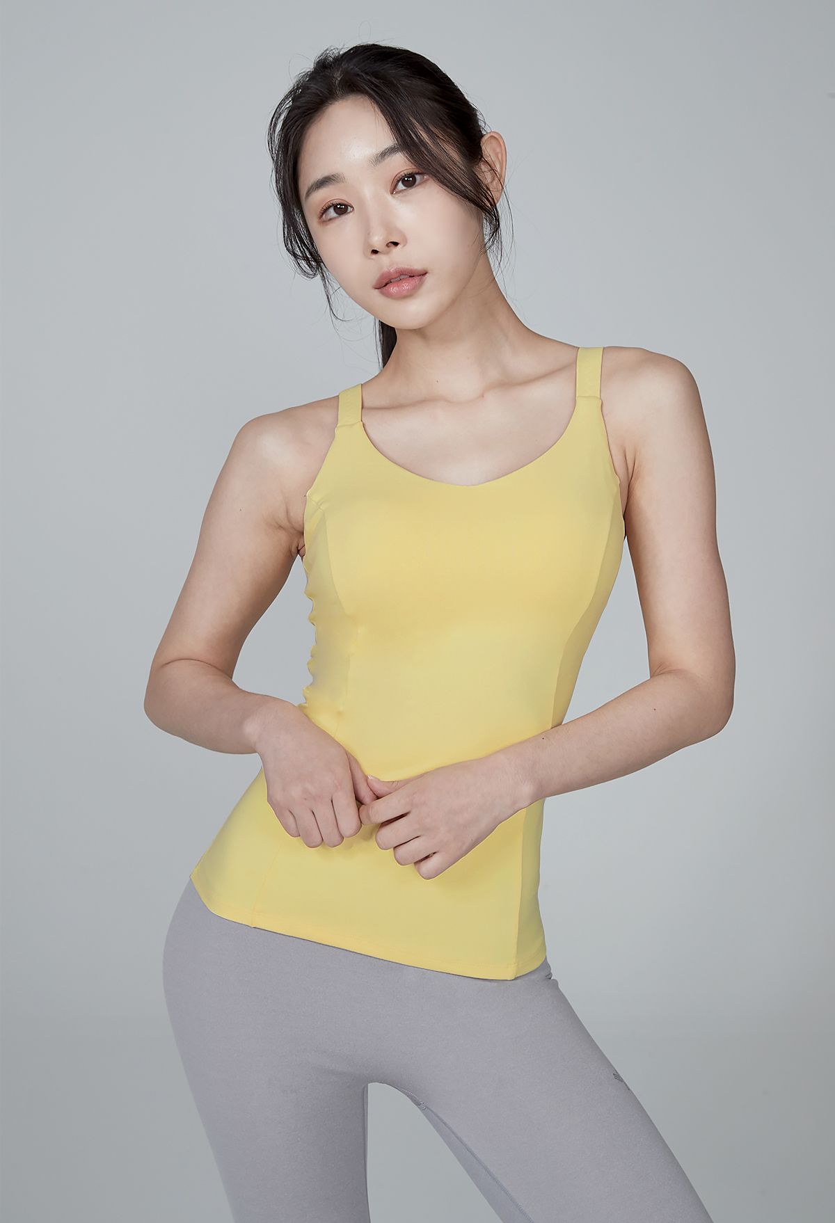  XT4188T_Basic Plain Yoga Top 