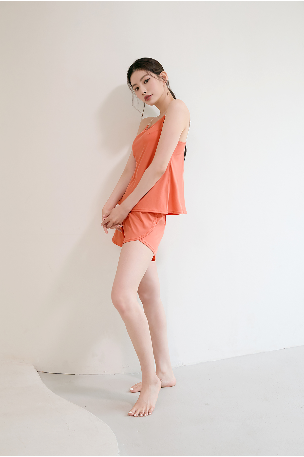  LB6005F_Flare Woman Trunks_Salmon Orange 