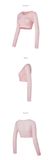  GT3002G_Mesh Padded Bolero Long Sleeve_Cloudy Pink 