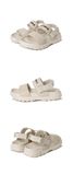  XED223C_Slide & Sandal X-Strap Leather 2 Ways Shoes_Sand Beige 