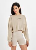  XTFMT01H3 Loose fit crop long sleeve_pale beige 