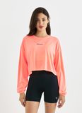  XTFMT01H3 Loose fit crop long sleeve_ prism orange 