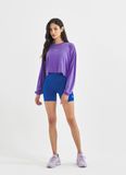  XTFMT01H3 Loose fit crop long sleeve _breeze purple 