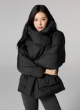  XTFPJ01H4 _ High neck wrap padded jacket black 